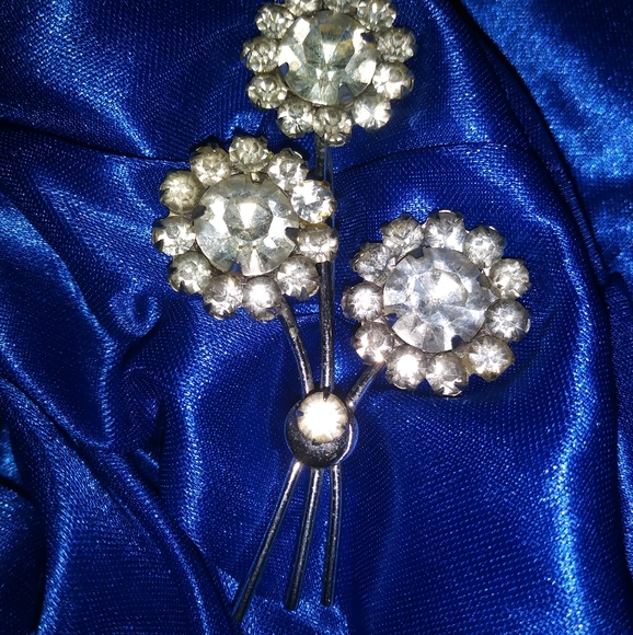 Vintage Coro signed crystal brooch - Picture 4 of 4